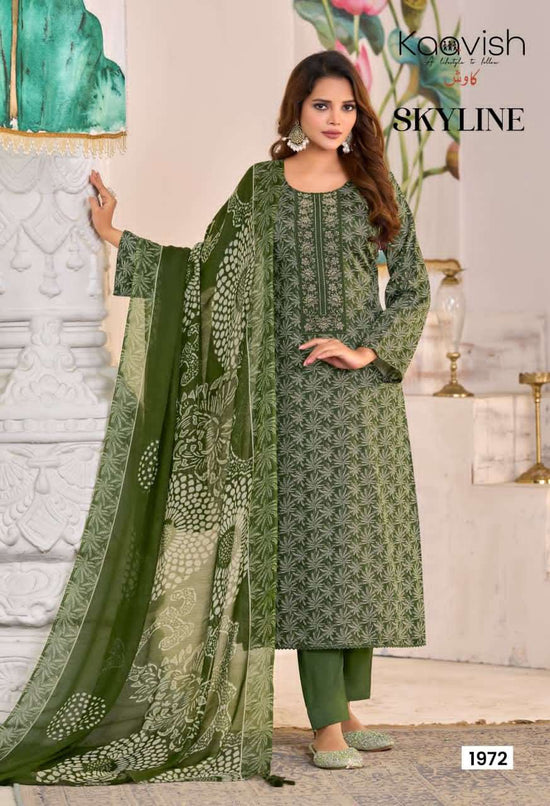 Kaavish Fashion Skyline Pure Jam Silk Dress Material - Amrah Wholesale