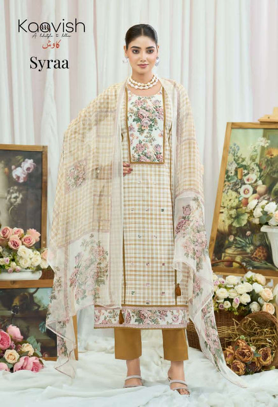 Kaavish Fashion Syraa Lawn Cotton Dress Material - Amrah Wholesale