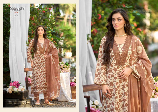 Kaavish Fashion Zulfilen Pure Lawn Cotton Pakistani Suit - Amrah Wholesale