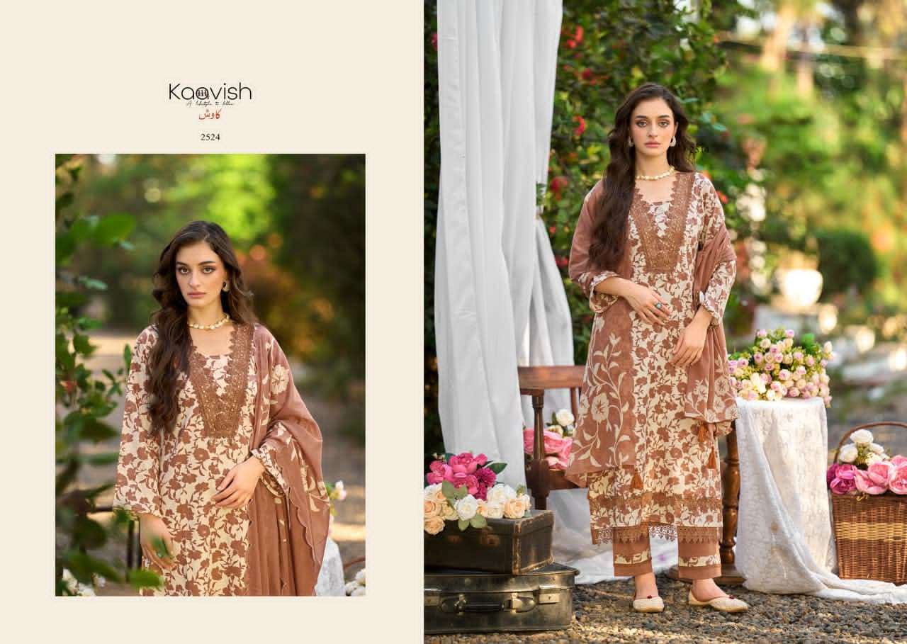 Kaavish Fashion Zulfilen Pure Lawn Cotton Pakistani Suit - Amrah Wholesale