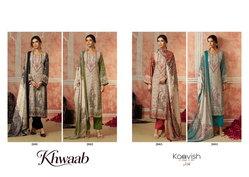 Kaavish Khwaab Viscose Pashmina Digital Print Salwar Kameez