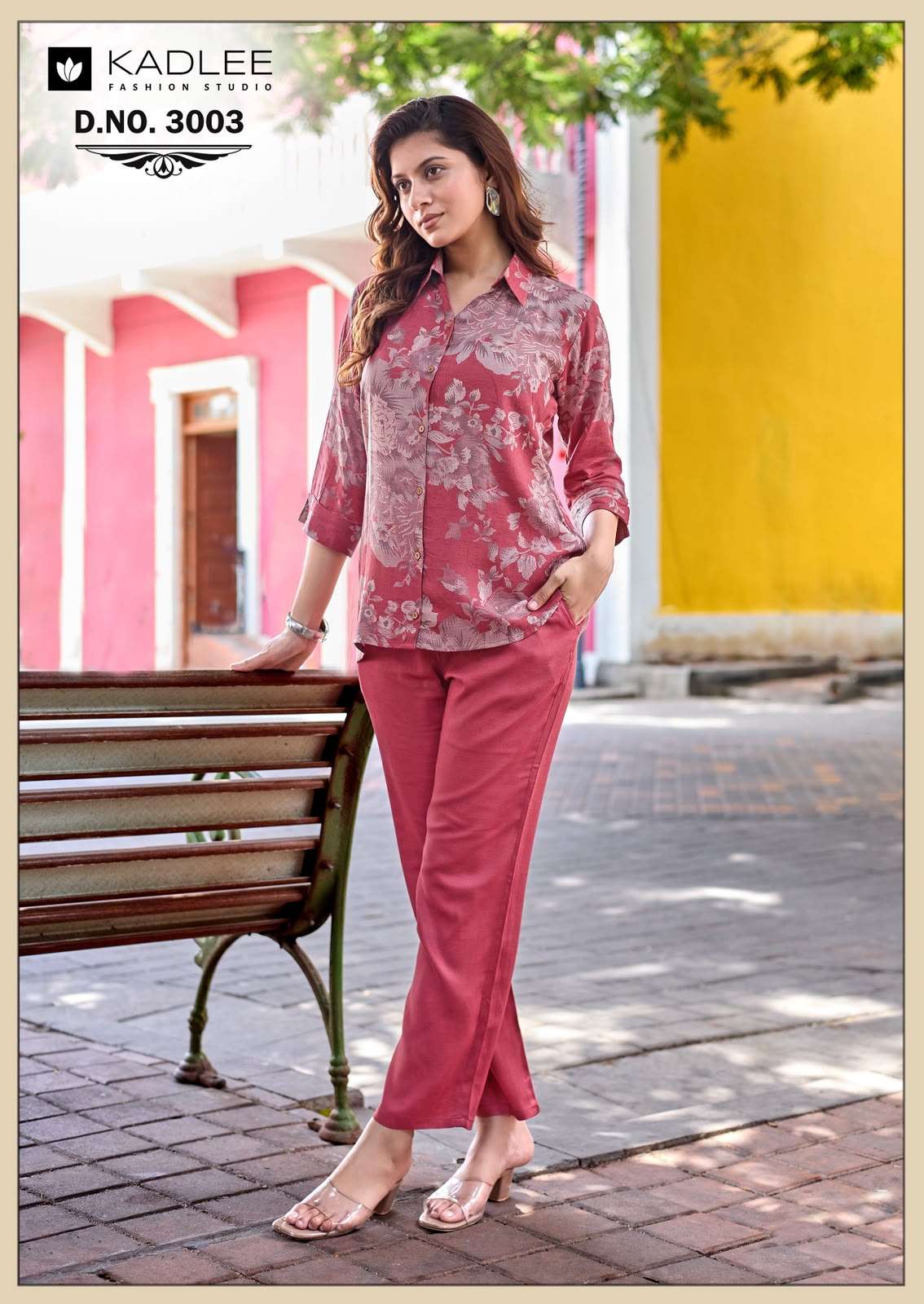 KADLEE AARU Rayon Printed Full Stitched Co-Ord Set - Amrah Wholesale