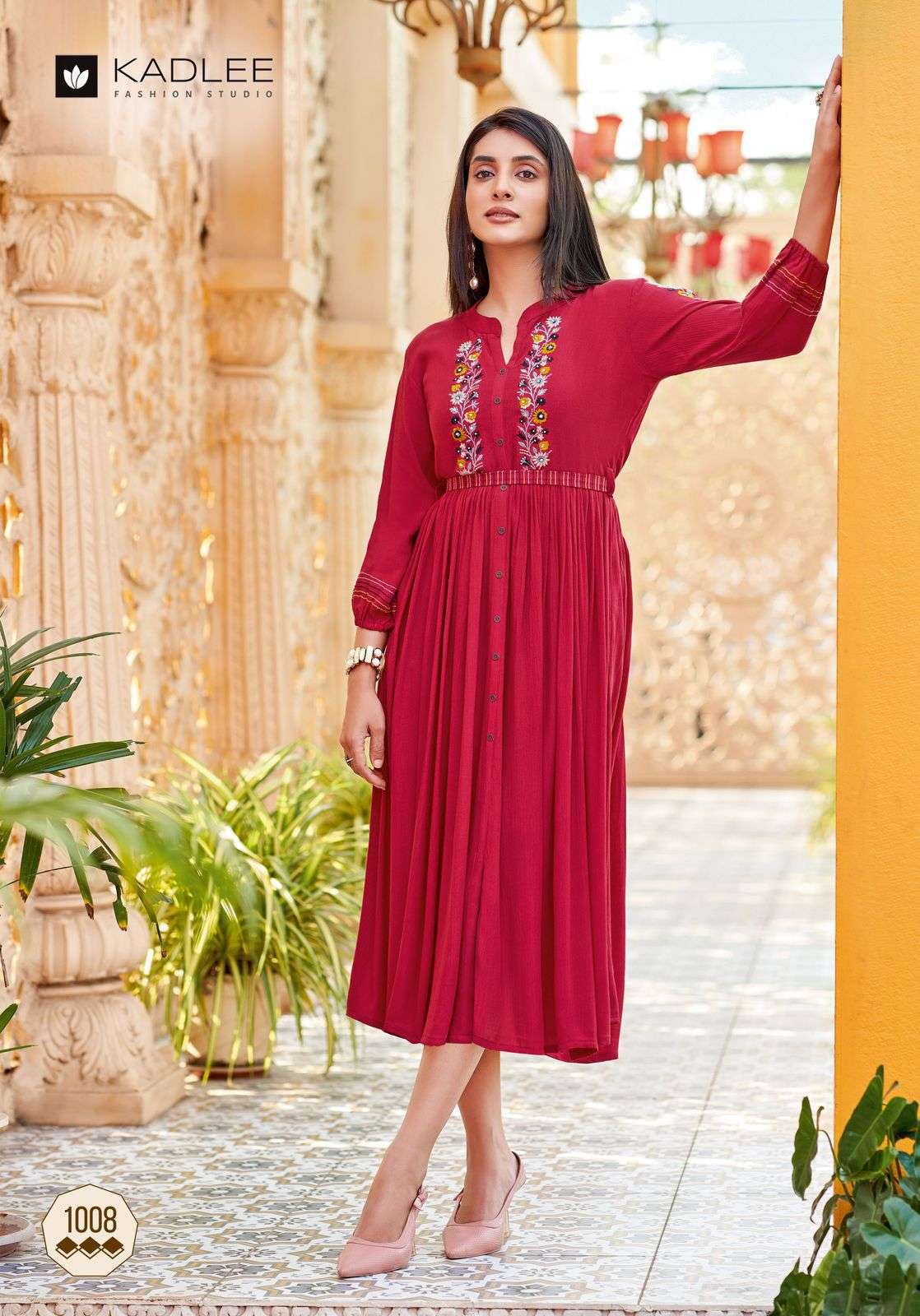 KADLEE AASHMIN VOL-2 Rayon Printed Full Stitched Anarkali Kurti Wholesale Surat