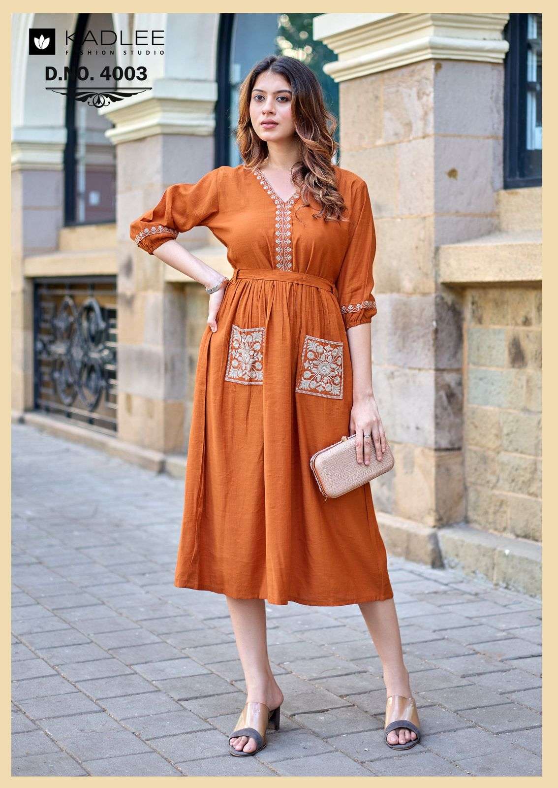 KADLEE ALEENA Viscose Embroidered Anarkali Kurti - Amrah Wholesale