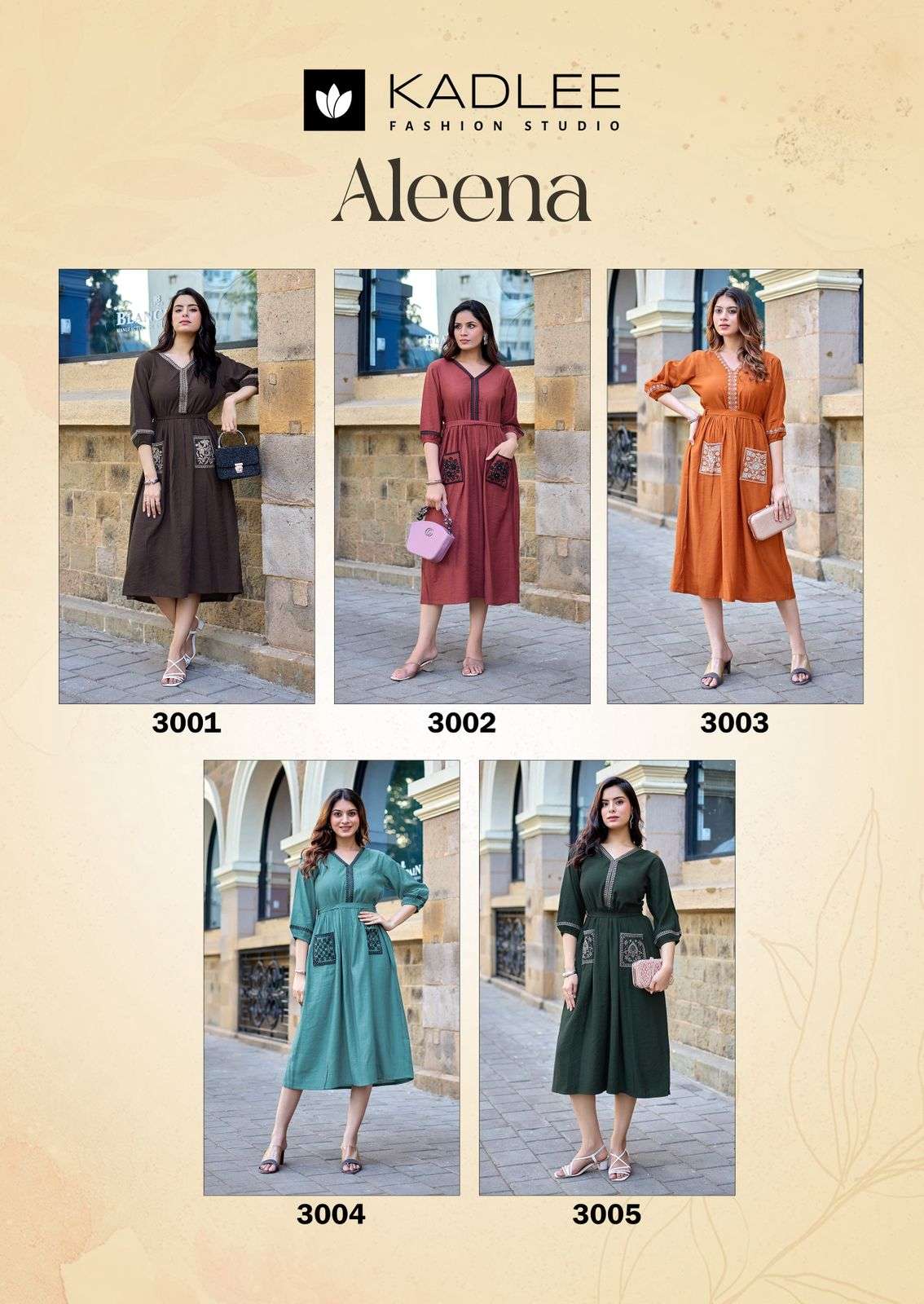 KADLEE ALEENA Viscose Embroidered Anarkali Kurti - Amrah Wholesale
