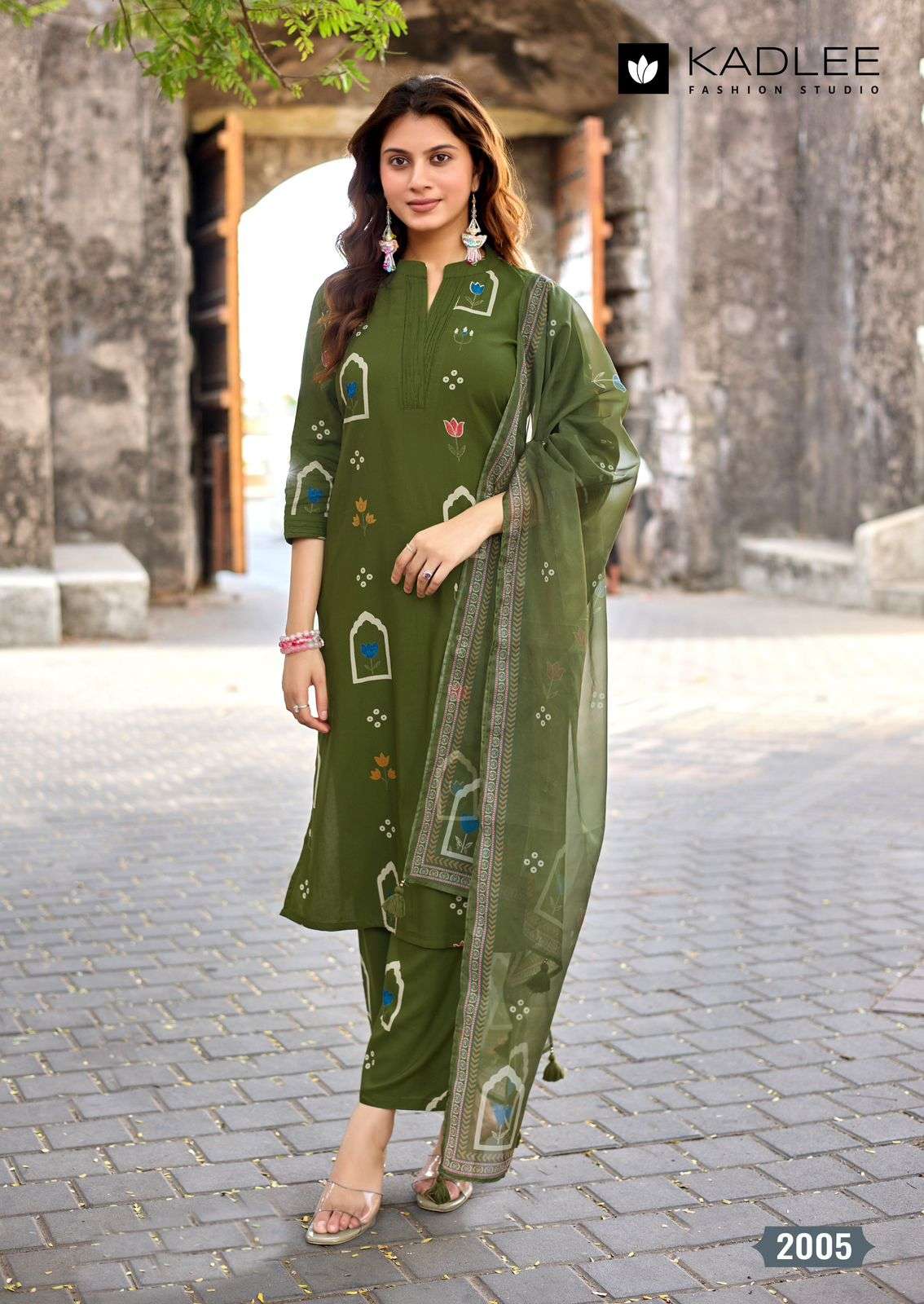 KADLEE CLASSY LOOK Rayon Printed Stitched Dresses