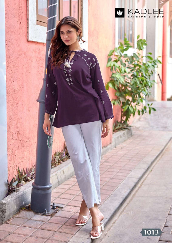 Kadlee Crystal Vol-3 Rayon Stitched Kurti