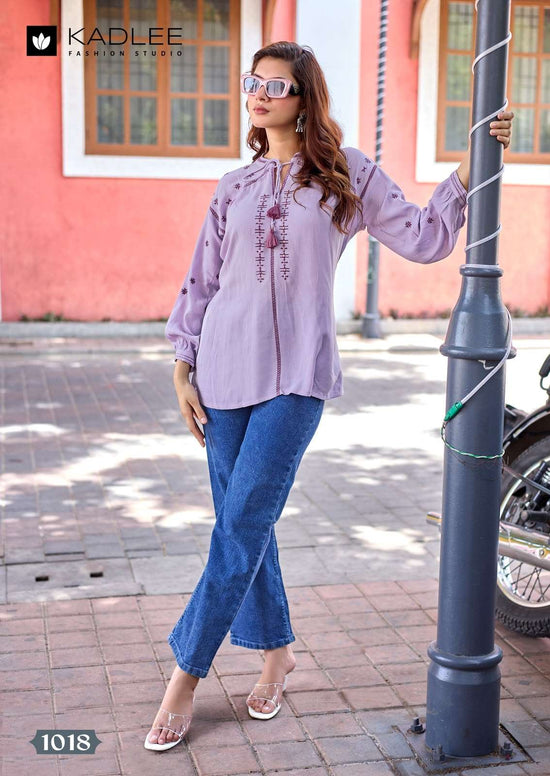 Kadlee Crystal Vol-3 Rayon Stitched Kurti