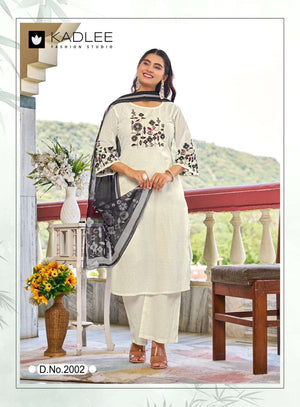 Kadlee Deeva 2001 To 2005 Series Cotton Printed Embroidery Suit Set