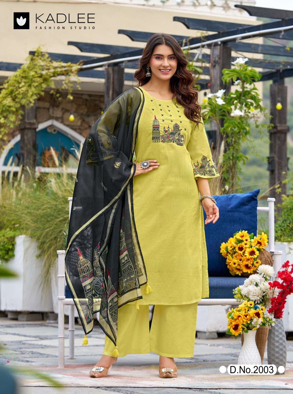 Kadlee Deeva 2001 To 2005 Series Cotton Printed Embroidery Suit Set
