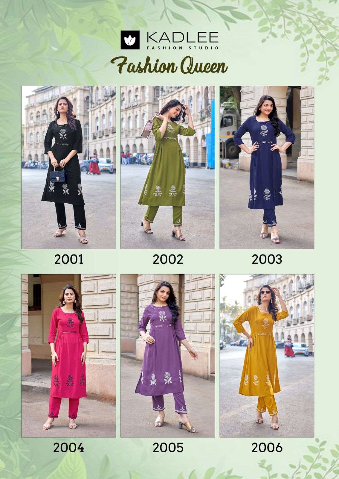 Kadlee Fashion Queen Rayon Printed Kurti Pant Set