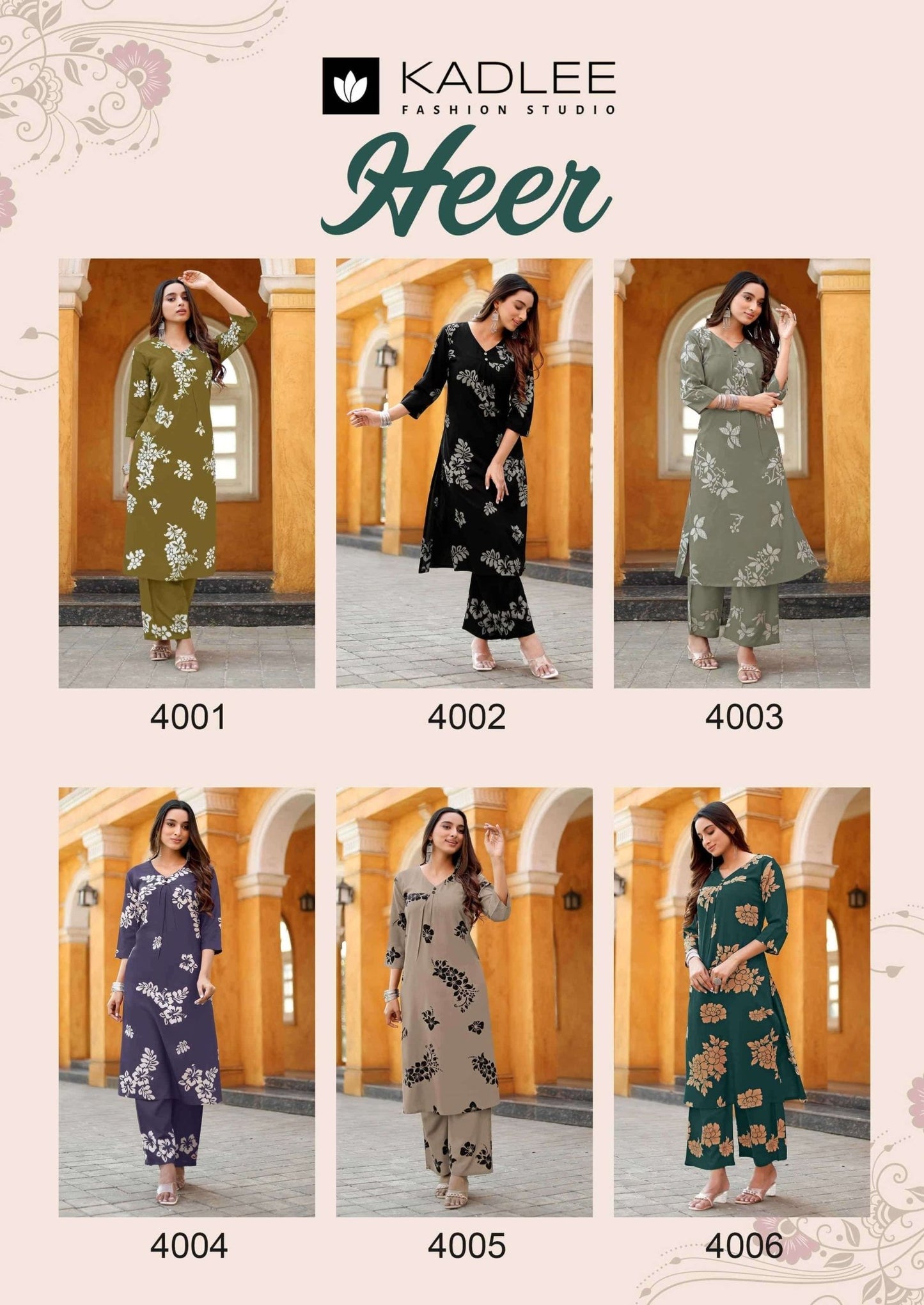 Kadlee Heer Rayon Co Ord Set - Amrah Wholesale
