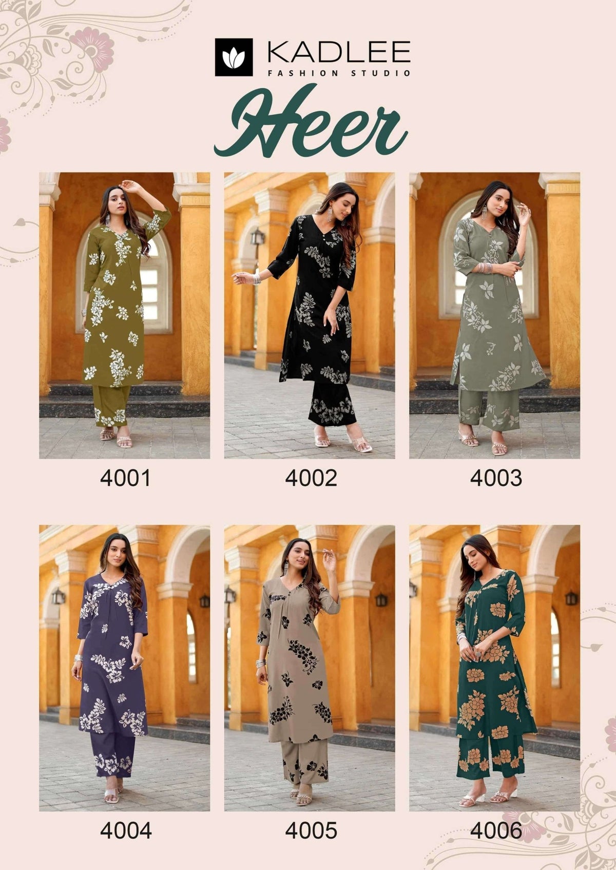 Kadlee Heer Rayon Co Ord Set - Amrah Wholesale