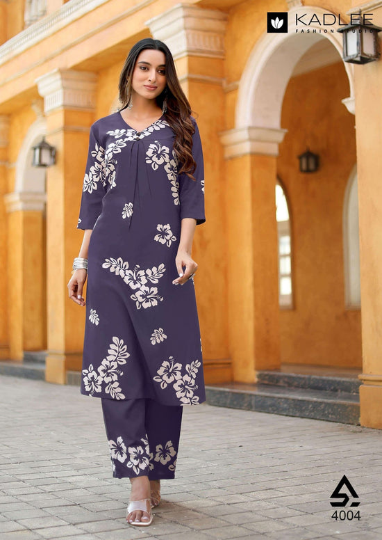 Kadlee Heer Rayon Co Ord Set - Amrah Wholesale