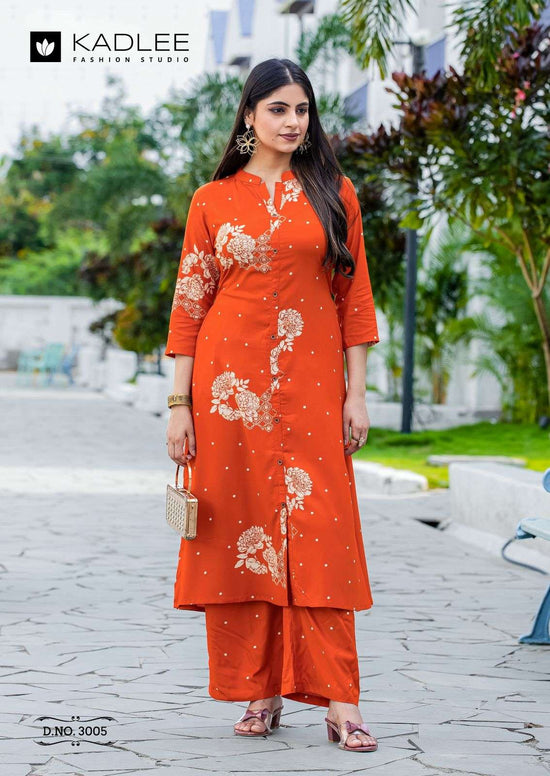 KADLEE KARNAEE Rayon Salwar Suit Set Wholesale Surat - Amrah Wholesale