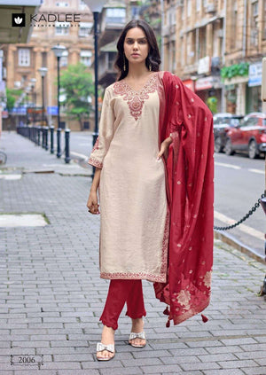 KADLEE KHANAK Viscose Salwar Suit Set - Amrah Wholesale