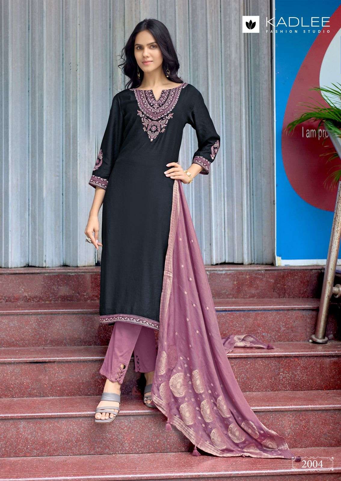 KADLEE KHANAK Viscose Salwar Suit Set - Amrah Wholesale