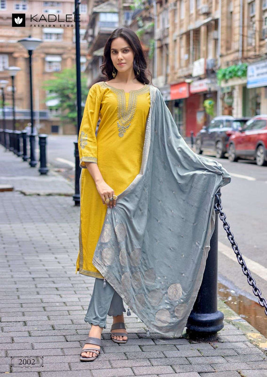 KADLEE KHANAK Viscose Salwar Suit Set - Amrah Wholesale