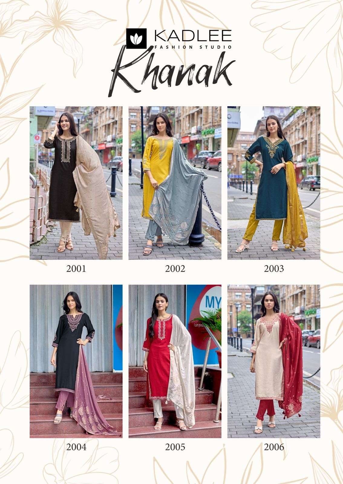 KADLEE KHANAK Viscose Salwar Suit Set - Amrah Wholesale