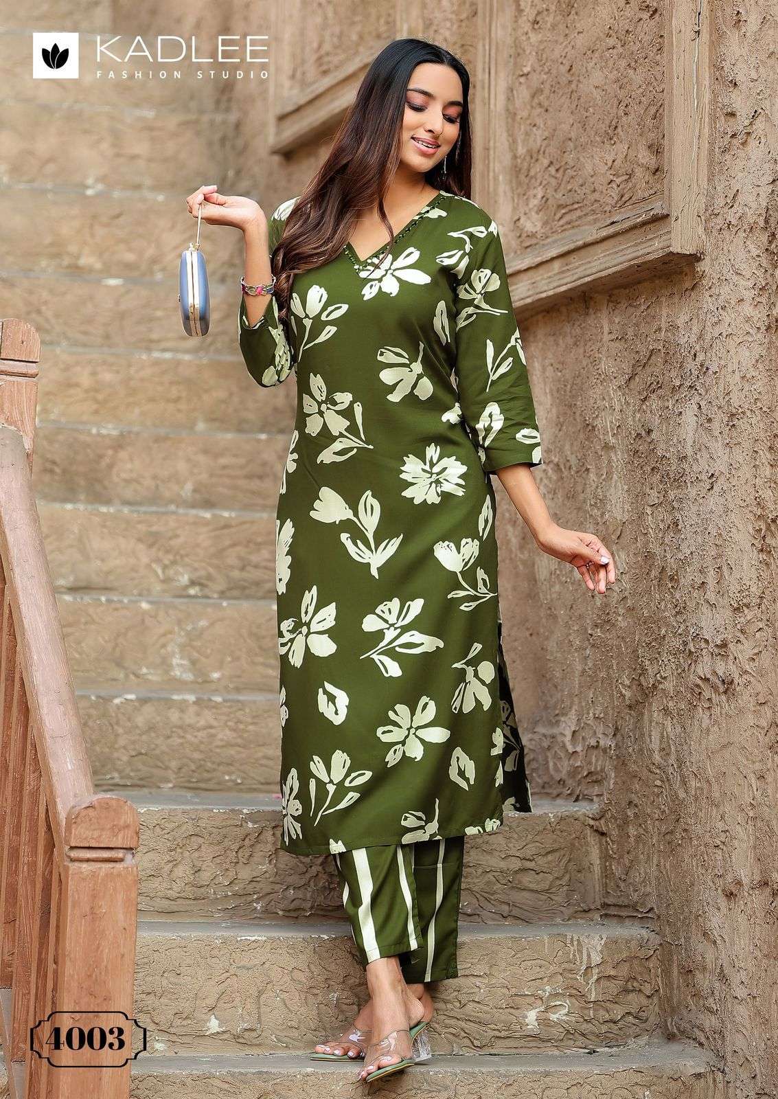 KADLEE RANGOLI Pure Rayon Printed Co-Ord Set
