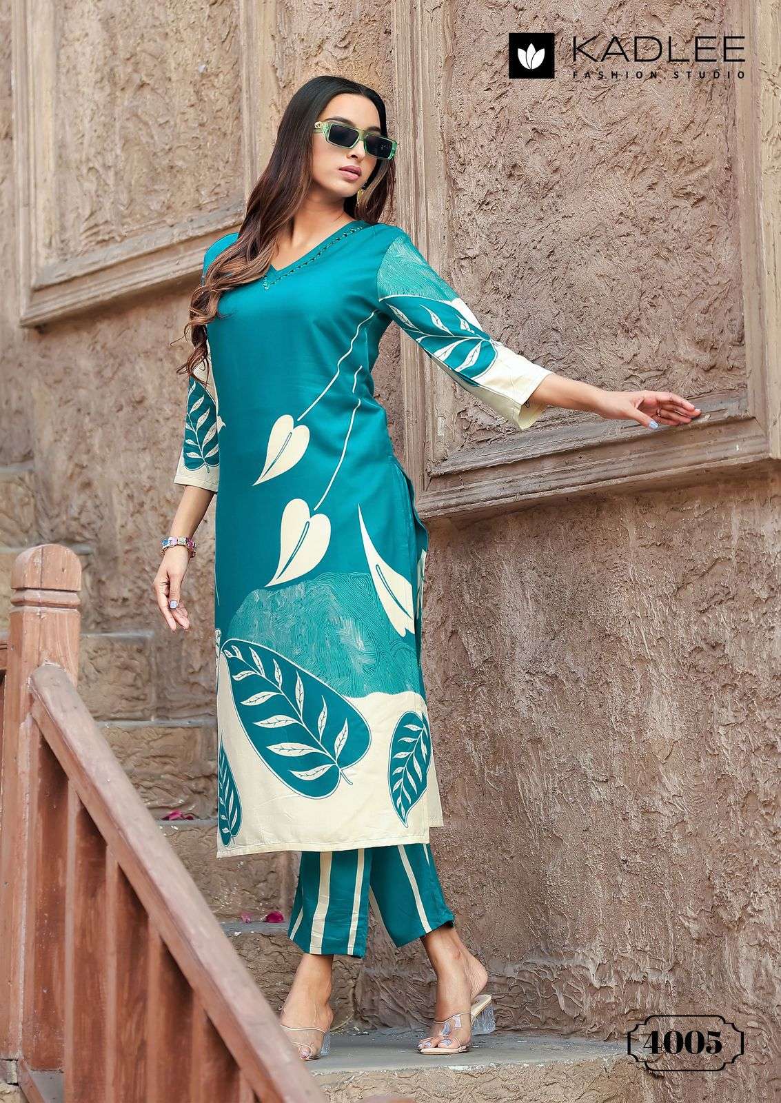 KADLEE RANGOLI Pure Rayon Printed Co-Ord Set