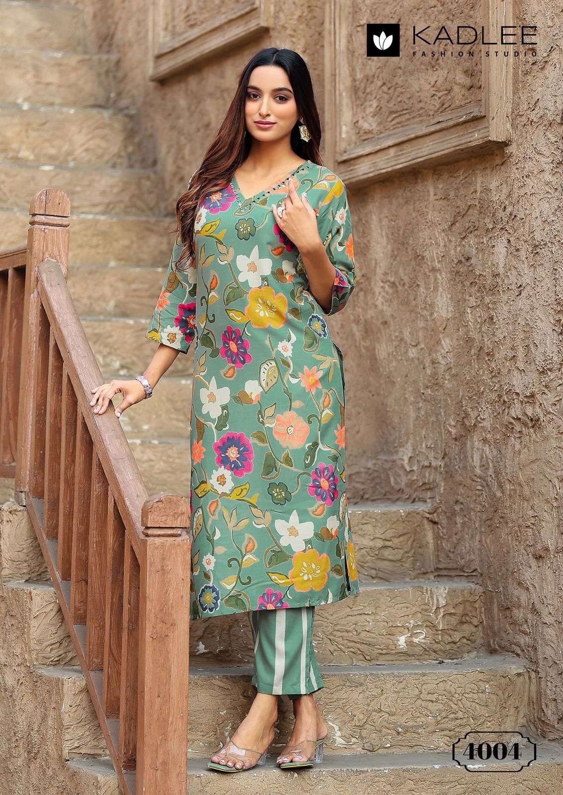 KADLEE RANGOLI Pure Rayon Printed Co-Ord Set