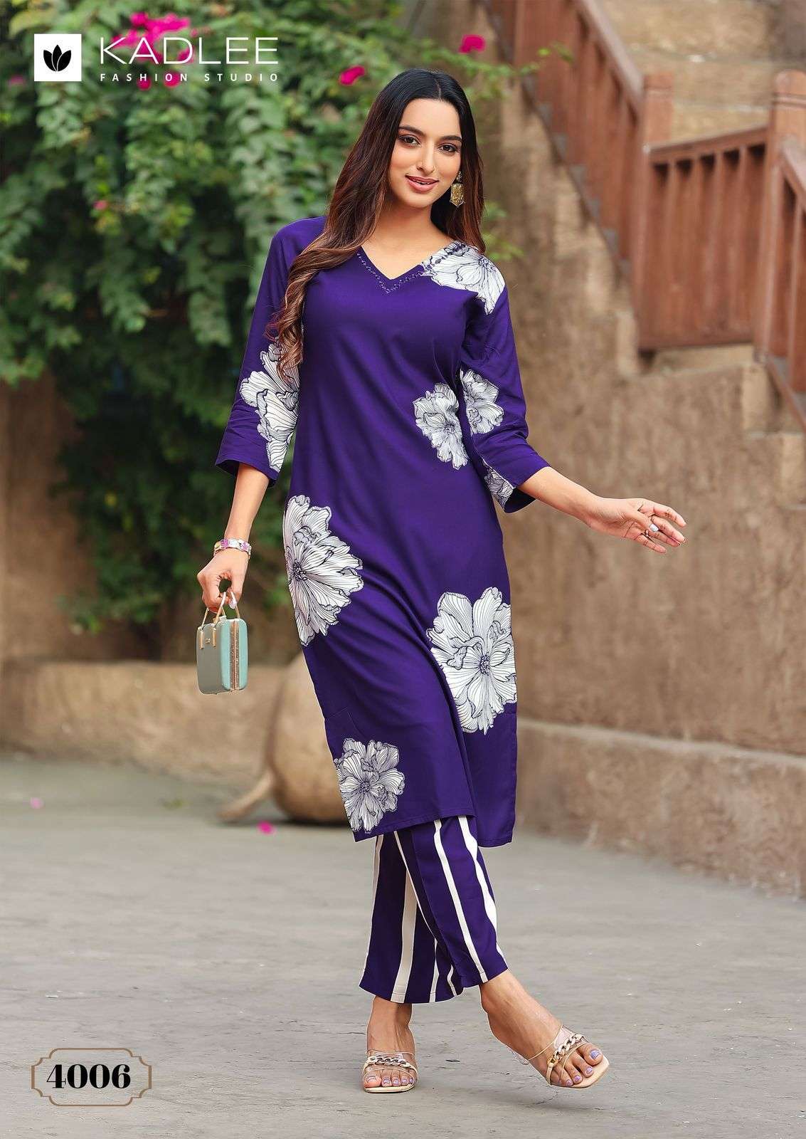 KADLEE RANGOLI Pure Rayon Printed Co-Ord Set