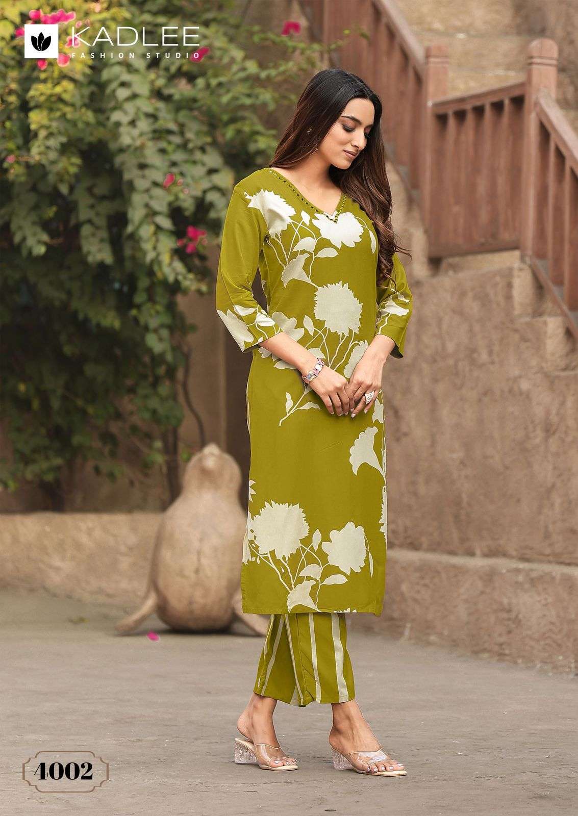KADLEE RANGOLI Pure Rayon Printed Co-Ord Set