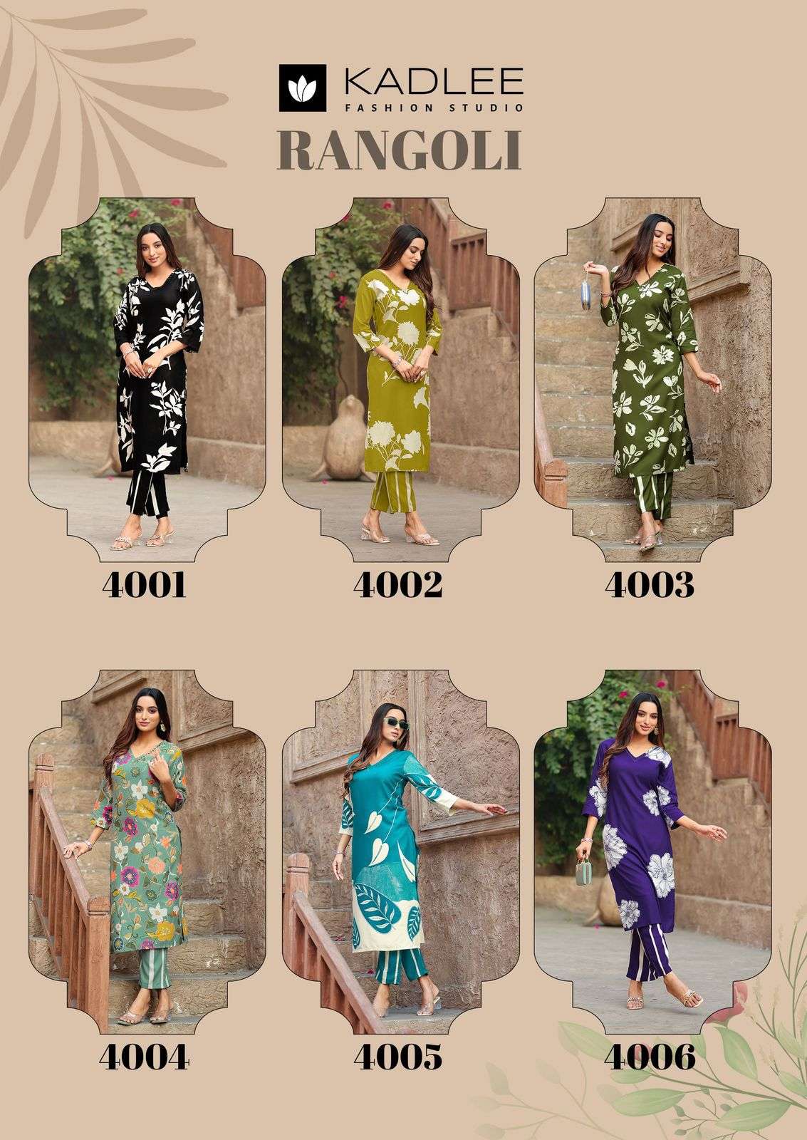 KADLEE RANGOLI Pure Rayon Printed Co-Ord Set