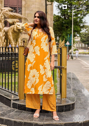 Kadlee Rangoli Vol - 03 Rayon Kurti Pant Set - Amrah Wholesale