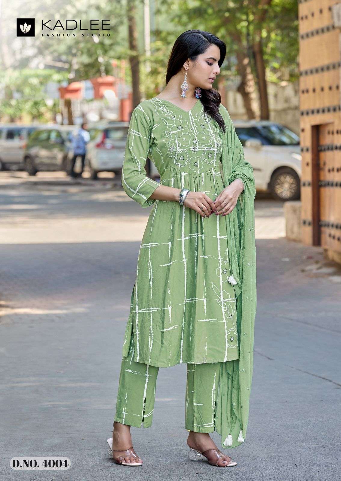 KADLEE RIMZIM Rayon Stitched Suit Set
