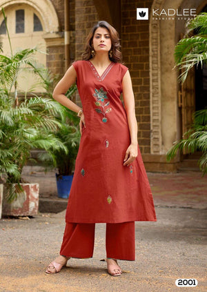 KADLEE ROSE PETAL 2001–2006 Cotton Printed Stitched Kurti Set Wholesale Surat - Amrah Wholesale