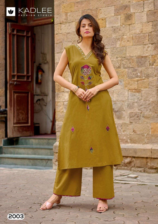 KADLEE ROSE PETAL 2001–2006 Cotton Printed Stitched Kurti Set Wholesale Surat - Amrah Wholesale