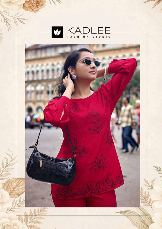 Kadlee Royal Touch Viscose Weaving Co Ord Set - Amrah Wholesale