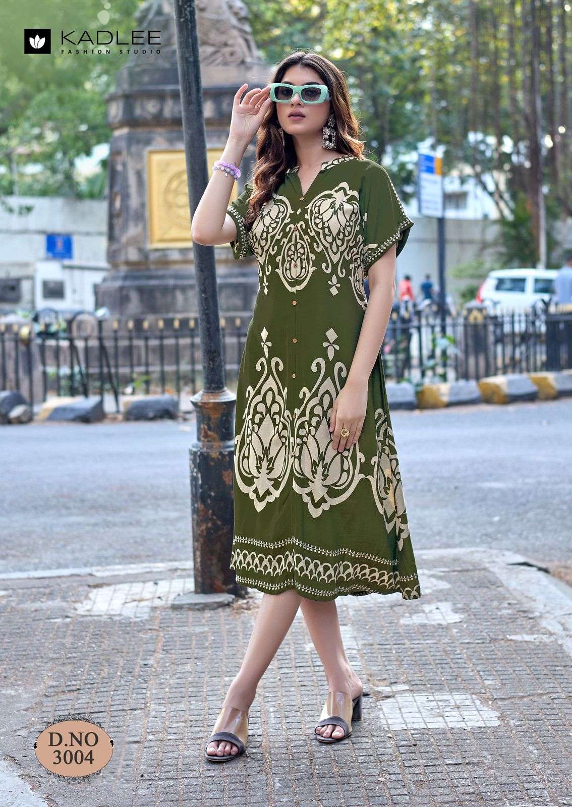 Kadlee Signature 3001 To 3005 Series Rayon Printed Kurti