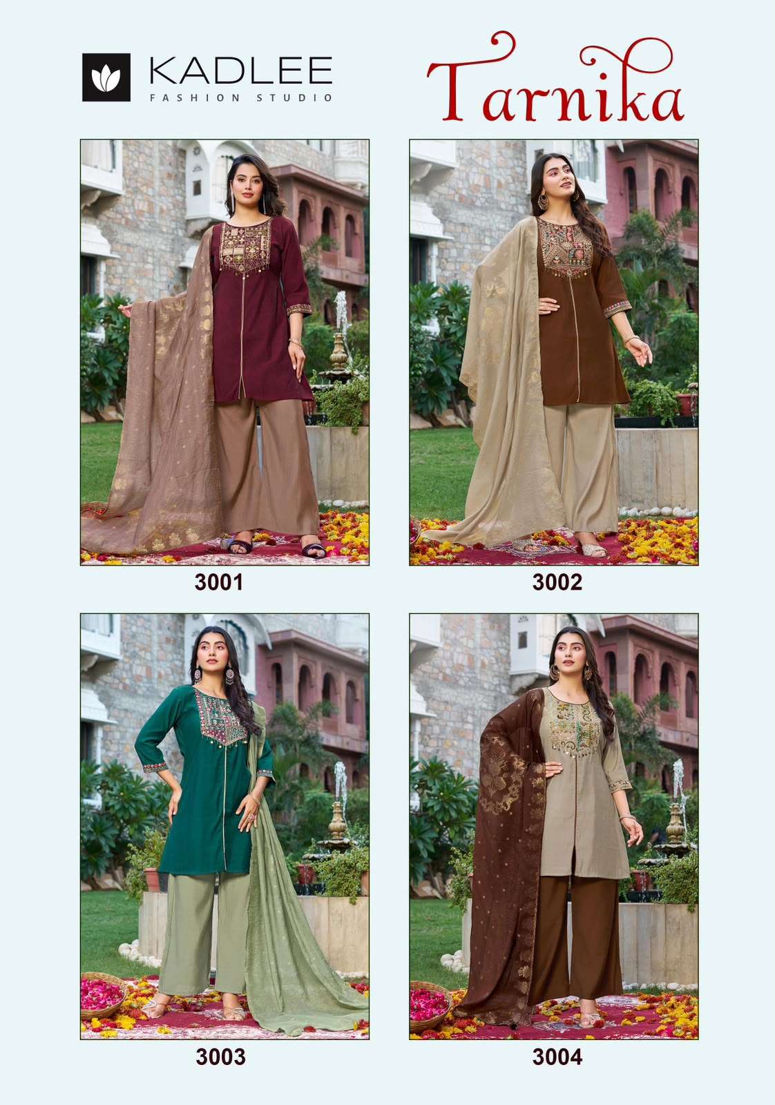 Kadlee Tarnika Roman Silk Embroidered Stitched Salwar Suit