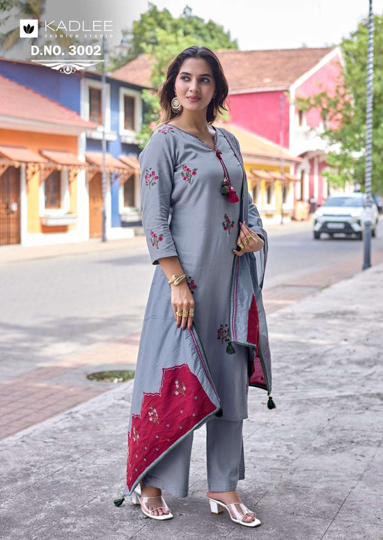KADLEE VASANT Rayon Ready To Wear Salwar Suit Set