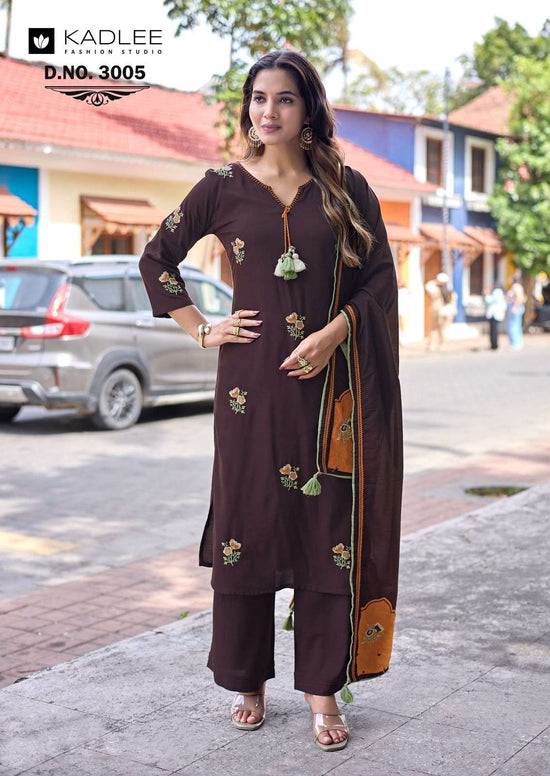 KADLEE VASANT Rayon Ready To Wear Salwar Suit Set