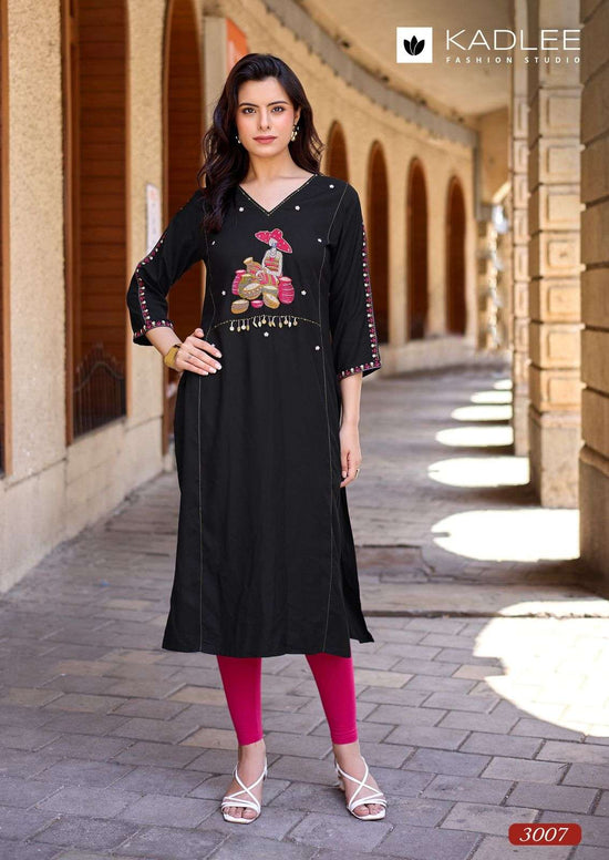 Kadlee Yashvi Vol-2 Rayon Embroidered Stitched Kurti