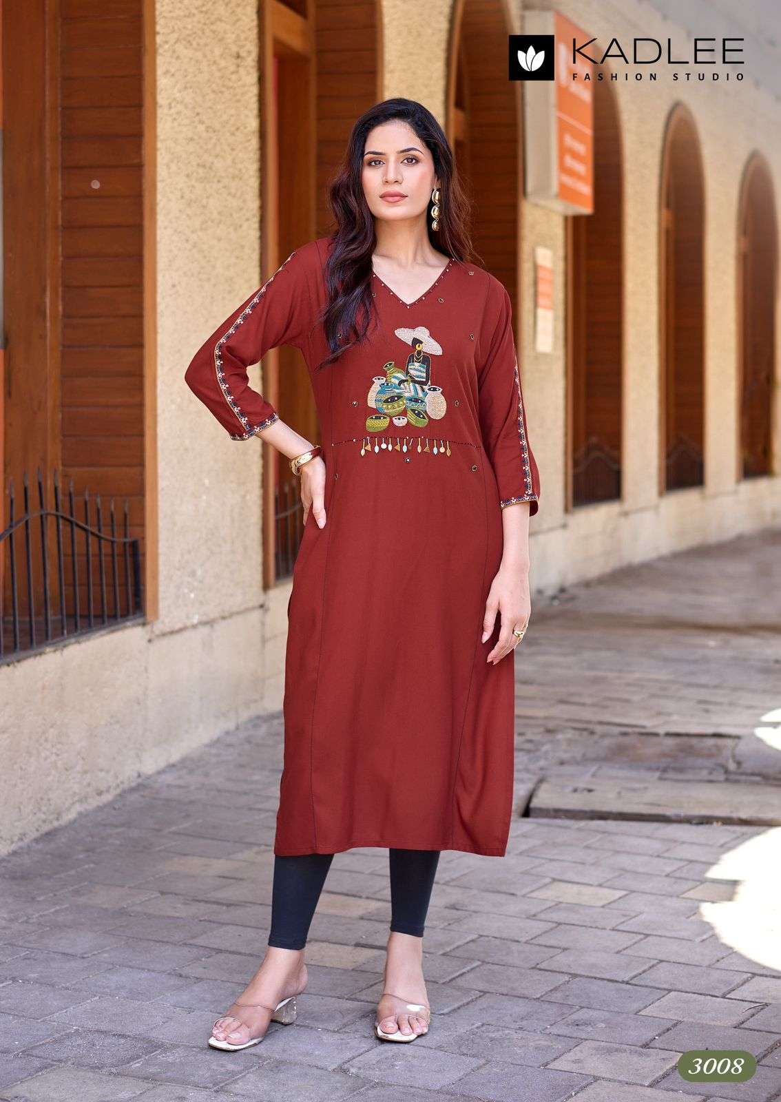 Kadlee Yashvi Vol-2 Rayon Embroidered Stitched Kurti