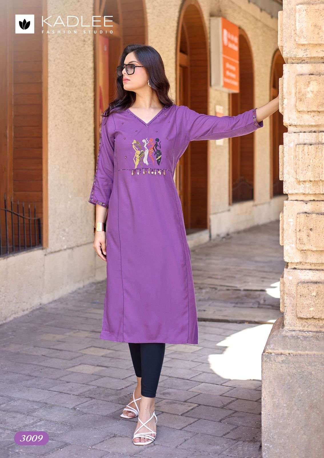 Kadlee Yashvi Vol-2 Rayon Embroidered Stitched Kurti