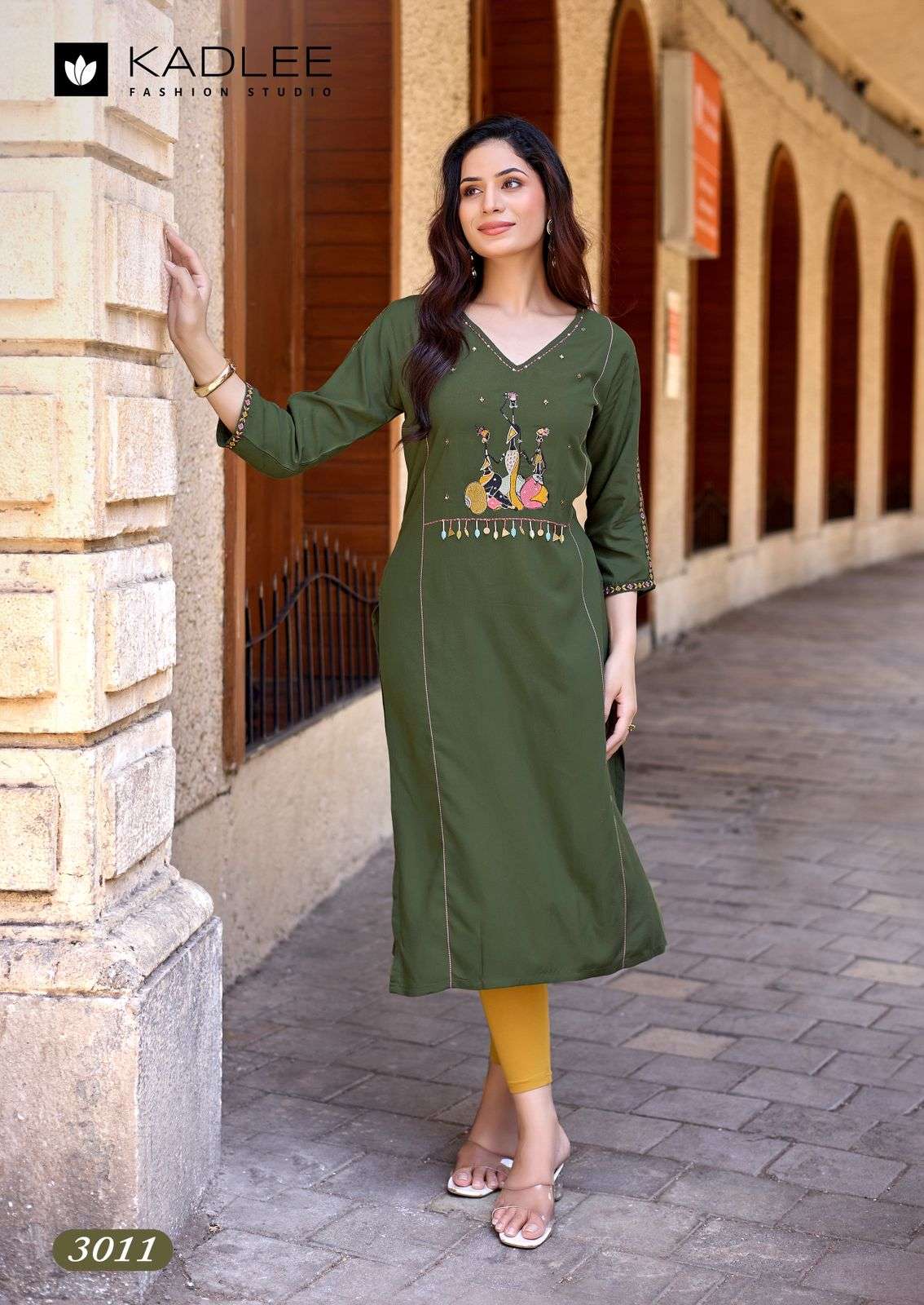 Kadlee Yashvi Vol-2 Rayon Embroidered Stitched Kurti