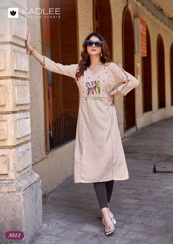 Kadlee Yashvi Vol-2 Rayon Embroidered Stitched Kurti