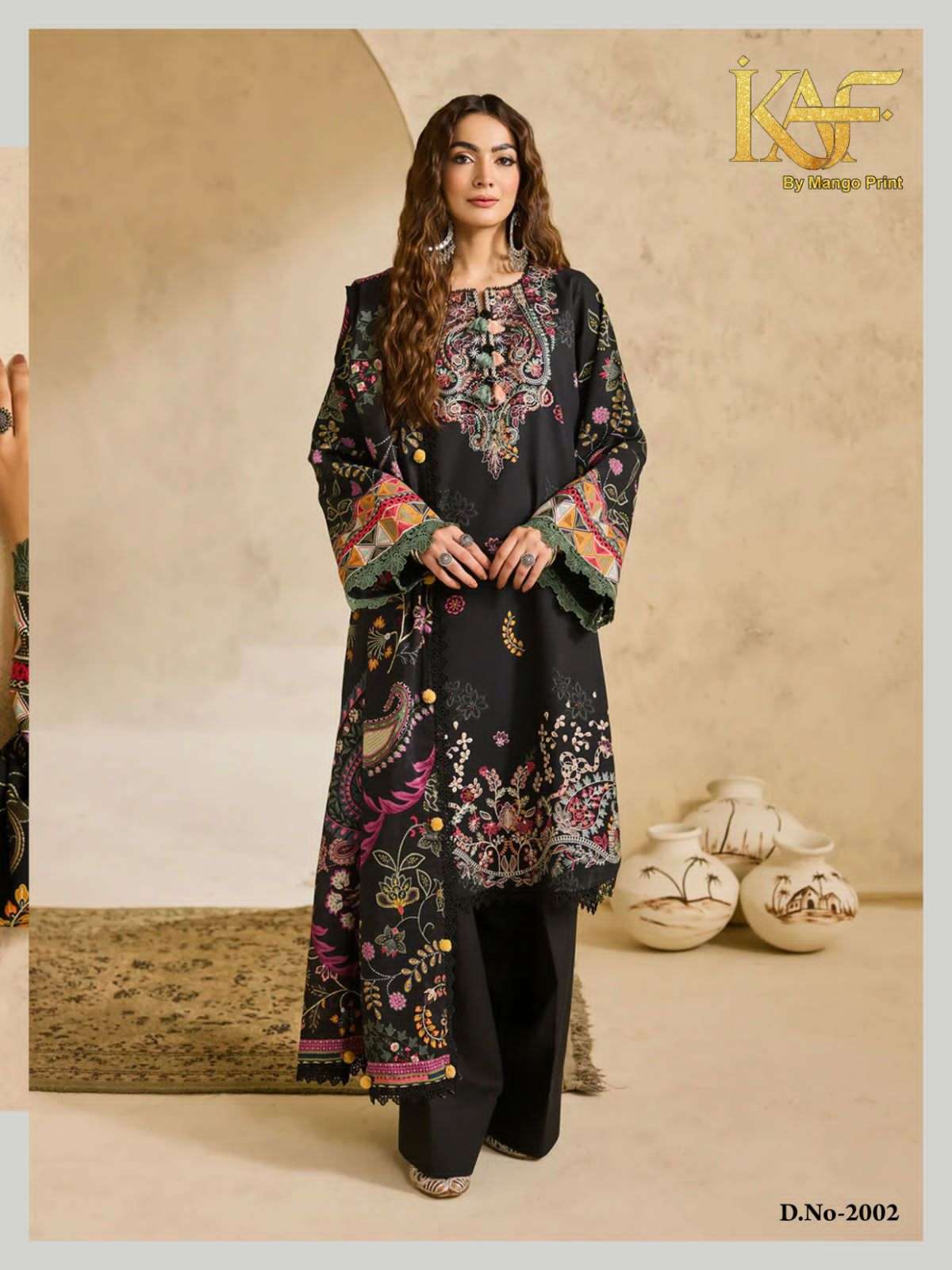 Kaf Royal Rawa Vol 2 Heavy Cotton Pakistani Suit - Amrah Wholesale