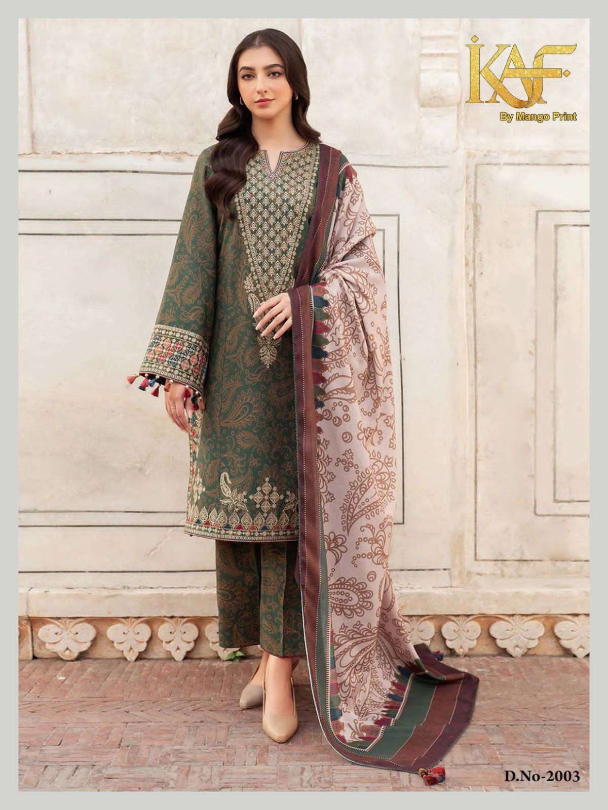 Kaf Royal Rawa Vol 2 Heavy Cotton Pakistani Suit - Amrah Wholesale