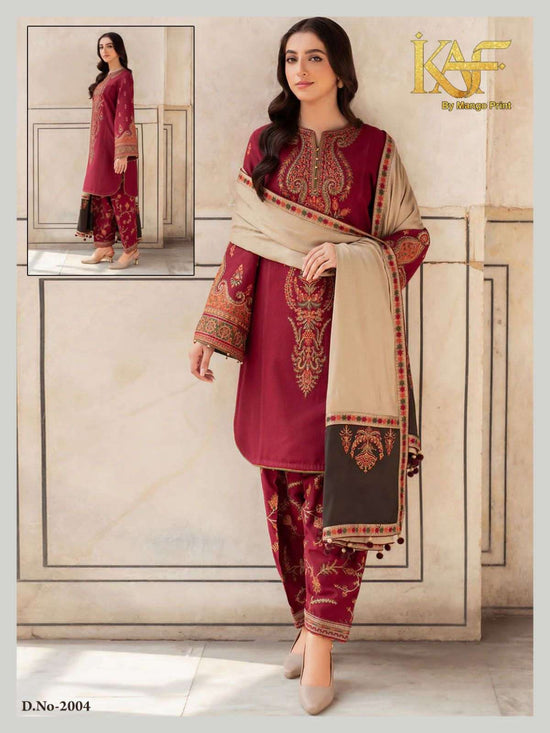 Kaf Royal Rawa Vol 2 Heavy Cotton Pakistani Suit - Amrah Wholesale