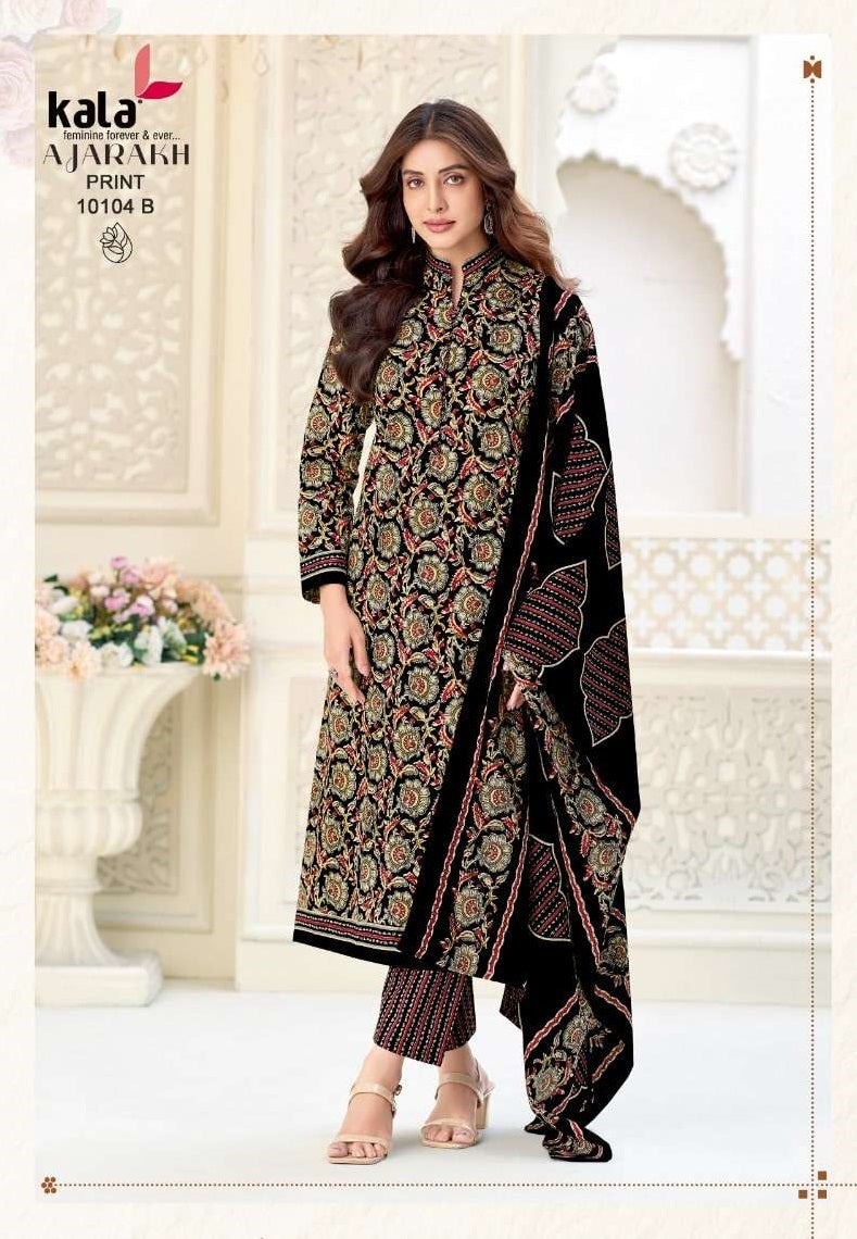Kala Ajrakh Vol 1 Pure Cotton Unstitched Dress Material