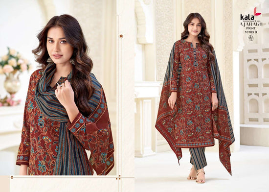 Kala Ajrakh Vol 1 Pure Cotton Unstitched Dress Material