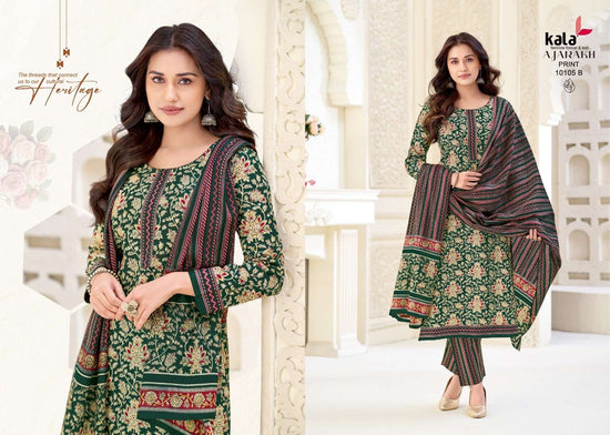 Kala Ajrakh Vol 1 Pure Cotton Unstitched Dress Material