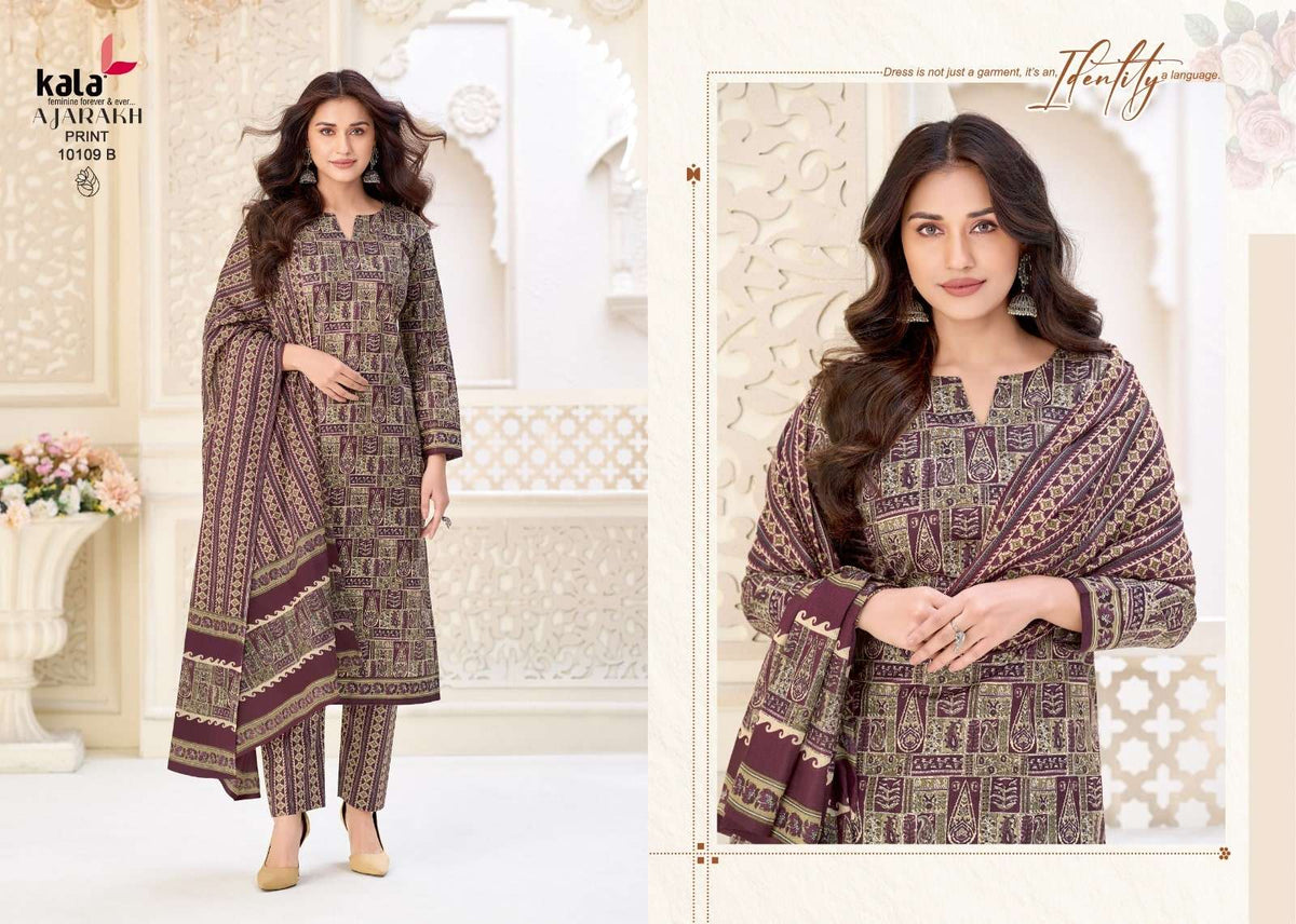 Kala Ajrakh Vol 1 Pure Cotton Unstitched Dress Material